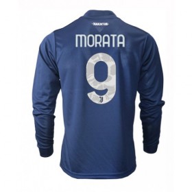Fußballtrikots Juventus Alvaro Morata 9 Auswärtstrikot 2020-2021 Langarm